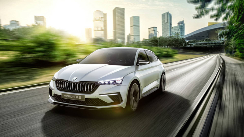Illustration for article titled The Skoda Vision RS Concept Brings Hybrid Power to the Hot Hatch World